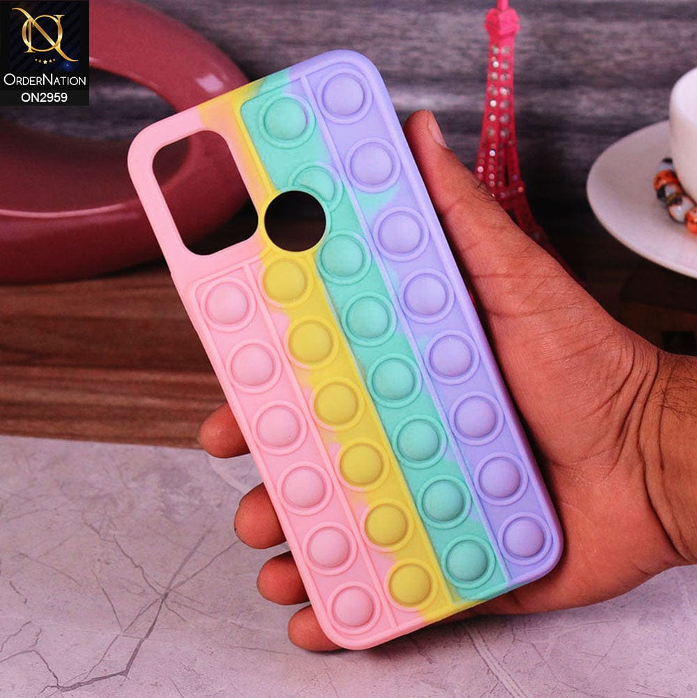 Infinix Hot 11 Play Cover - Pink - Trendy Fidget Stress Relief Bubble Soft Case