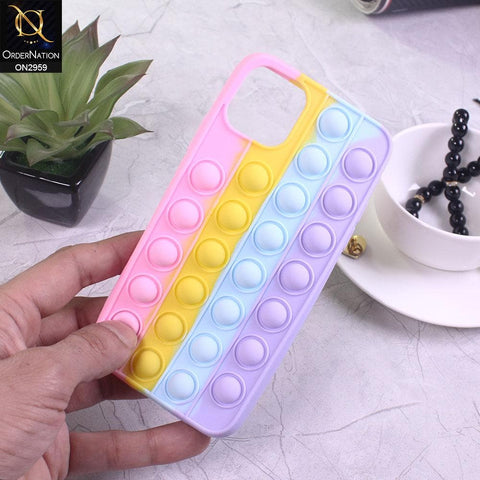 iPhone 11 Cover - Pink - Trendy Fidget Stress Relief Bubble Soft Case