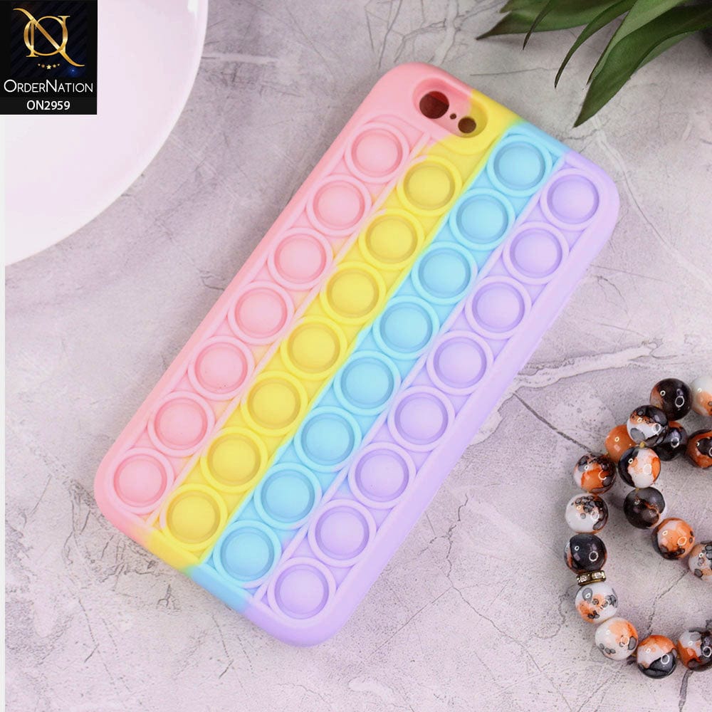 iPhone 6S / 6 Cover - Pink - Trendy Fidget Stress Relief Bubble Soft Case