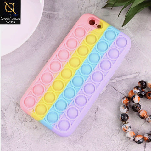 iPhone 6S / 6 Cover - Pink - Trendy Fidget Stress Relief Bubble Soft Case