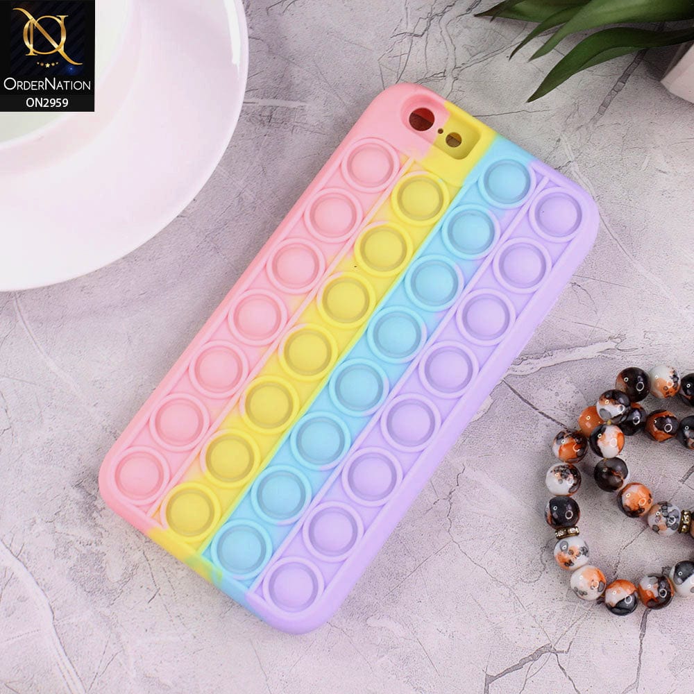 iPhone 6s Plus / 6 Plus Cover - Pink - Trendy Fidget Stress Relief Bubble Soft Case