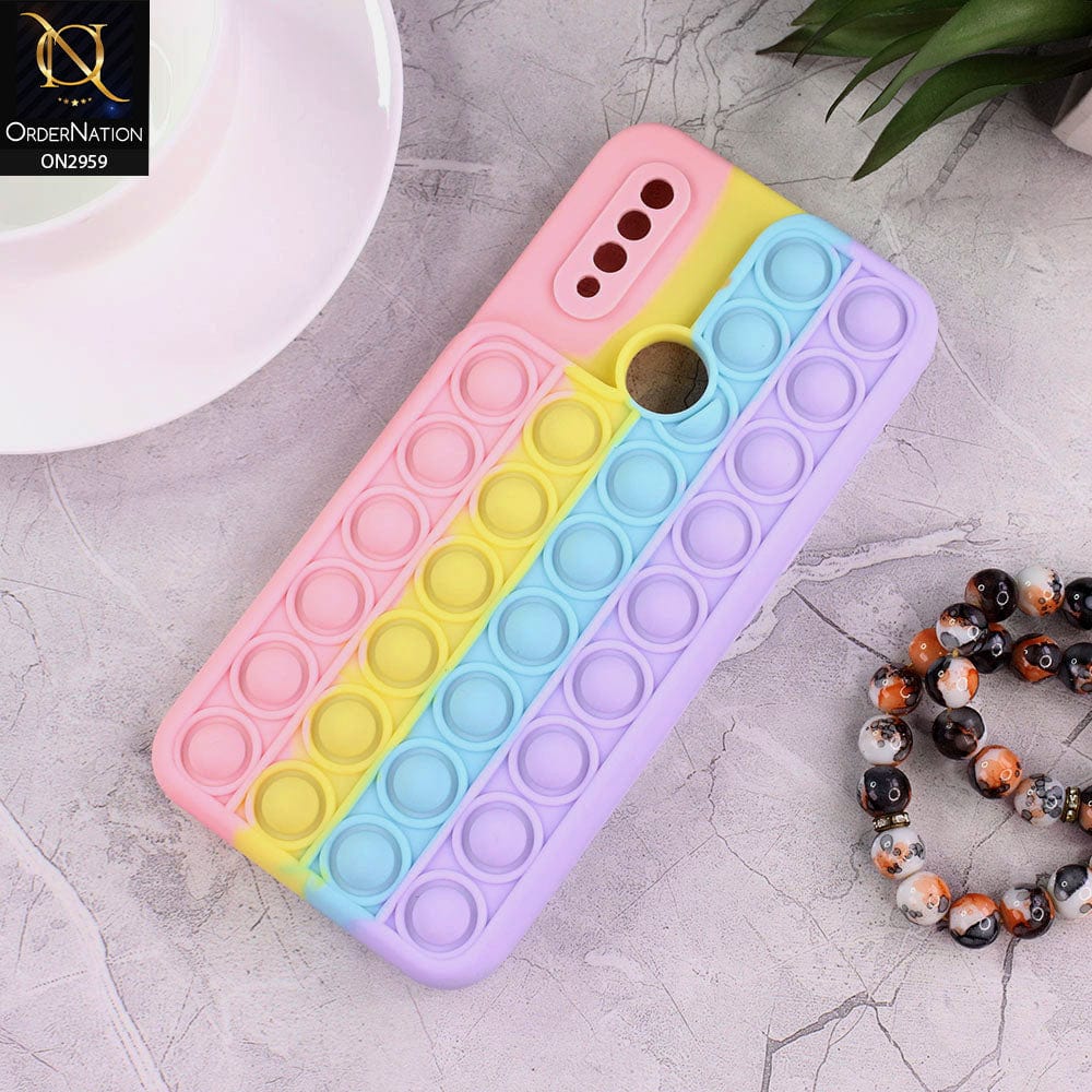 Oppo A31 Cover - Pink - Trendy Fidget Stress Relief Bubble Soft Case