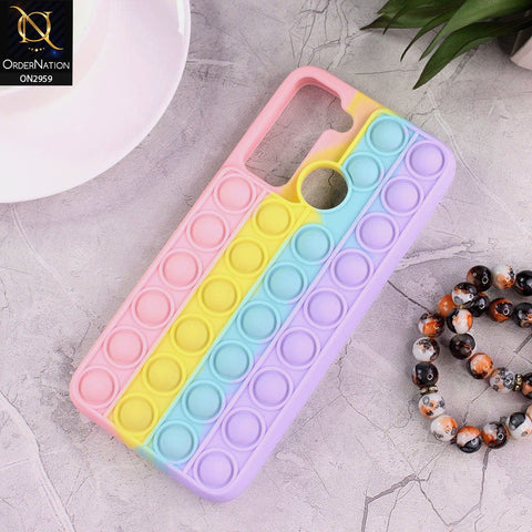 Tecno Pop 5 LTE Cover - Pink - Trendy Fidget Stress Relief Bubble Soft Case
