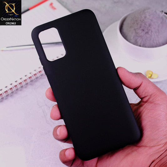 Samsung Galaxy A71 Cover - Black - Silky Feel Soft Silicone Protective Case
