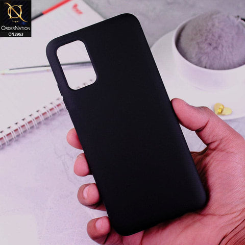 Samsung Galaxy A71 Cover - Black - Silky Feel Soft Silicone Protective Case