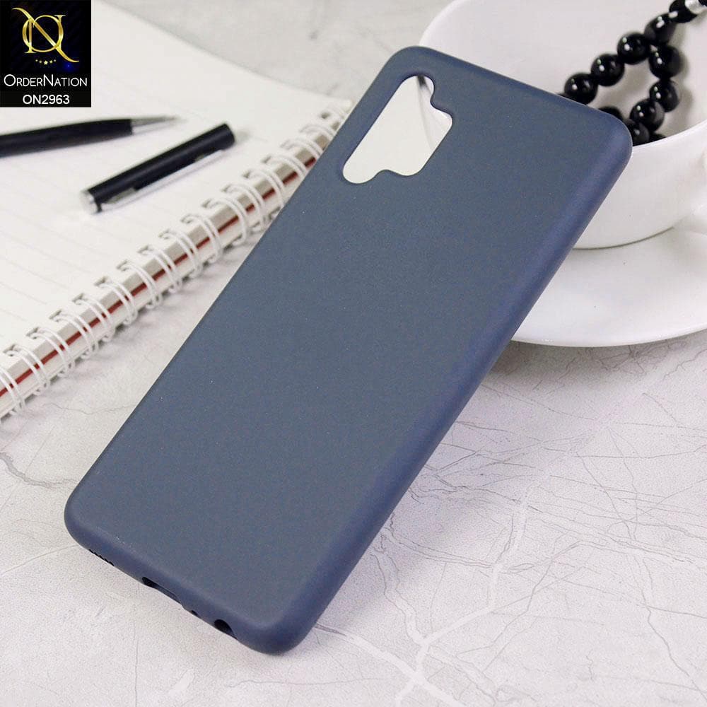 Samsung Galaxy A32 Cover - Midnight Blue - Silky Feel Soft Silicone Protective Case