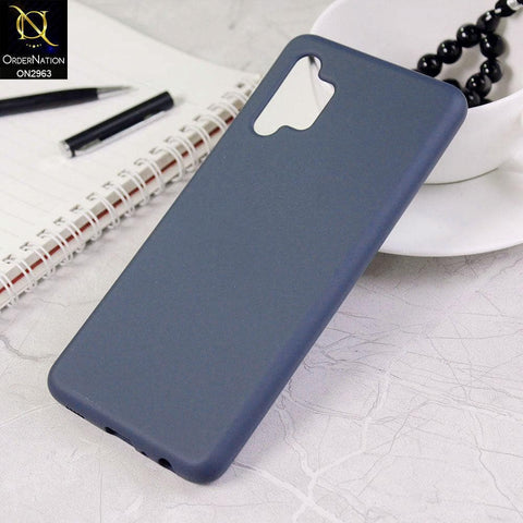Samsung Galaxy A32 Cover - Midnight Blue - Silky Feel Soft Silicone Protective Case