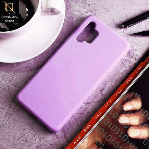 Samsung Galaxy A32 Cover - Purple - Silky Feel Soft Silicone Protective Case