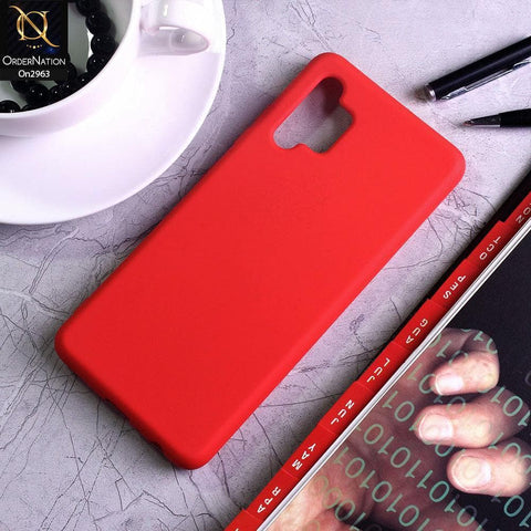 Samsung Galaxy A32 Cover - Red - Silky Feel Soft Silicone Protective Case