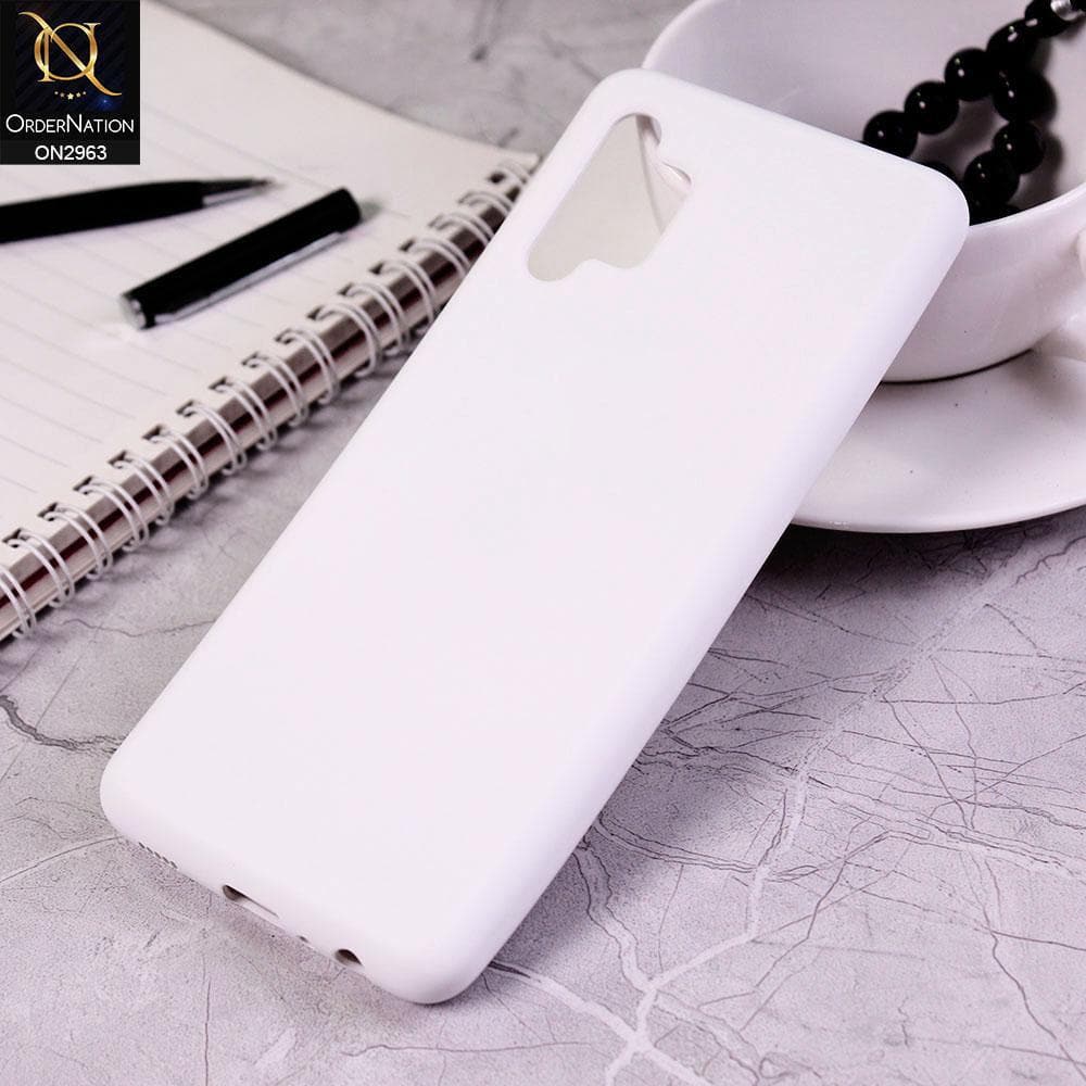 Samsung Galaxy A32 Cover - White - Silky Feel Soft Silicone Protective Case
