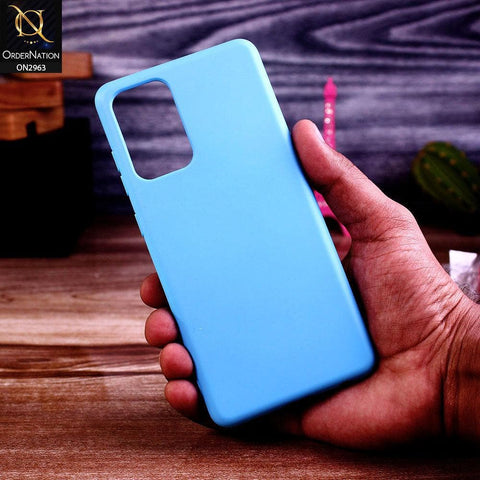 Samsung Galaxy A52 Cover - Cyan - Silky Feel Soft Silicone Protective Case