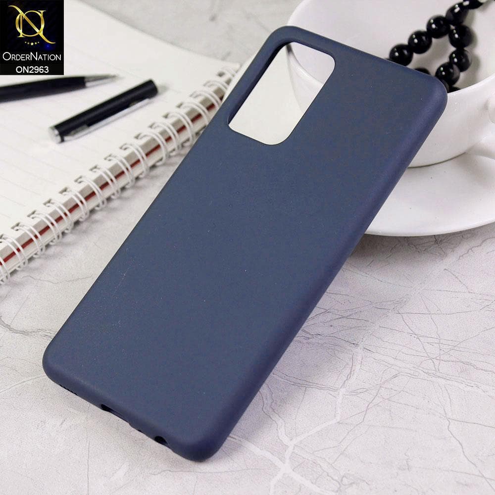 Samsung Galaxy A52 Cover - Midnight Blue - Silky Feel Soft Silicone Protective Case