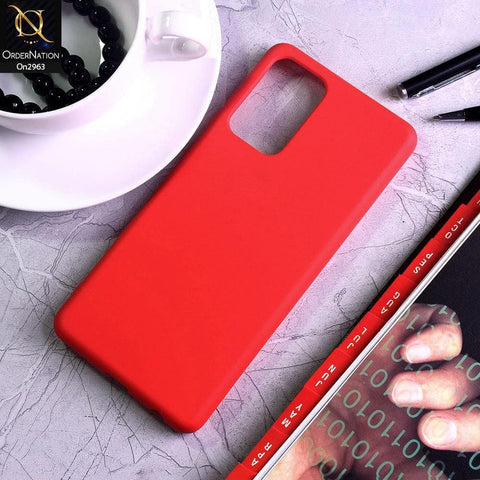 Samsung Galaxy A52s 5G Cover - Red - Silky Feel Soft Silicone Protective Case