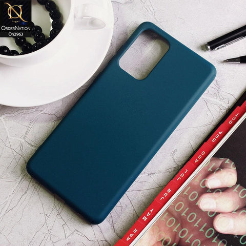 Samsung Galaxy A52 Cover - Teal - Silky Feel Soft Silicone Protective Case