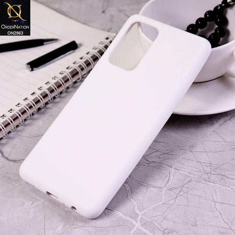 Samsung Galaxy A52 Cover - White - Silky Feel Soft Silicone Protective Case