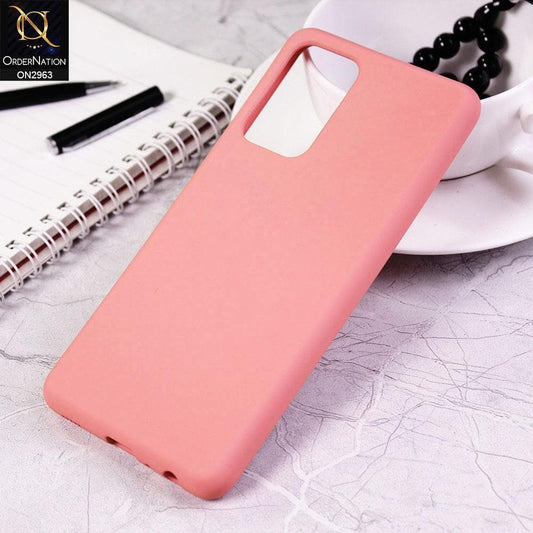 Samsung Galaxy A72 Cover - Peach - Silky Feel Soft Silicone Protective Case