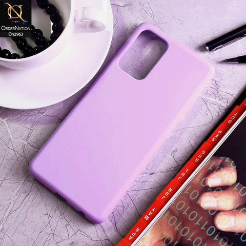 Samsung Galaxy A72 Cover - Purple - Silky Feel Soft Silicone Protective Case