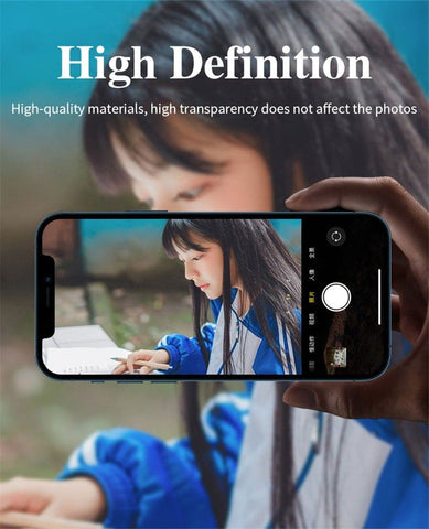 iPhone 12 Mini Protector - Metal Ring Camera Glass Protector