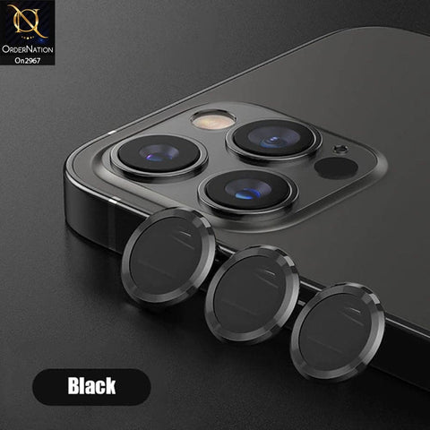 iPhone 12 Pro Protector - Metal Ring Camera Glass Protector