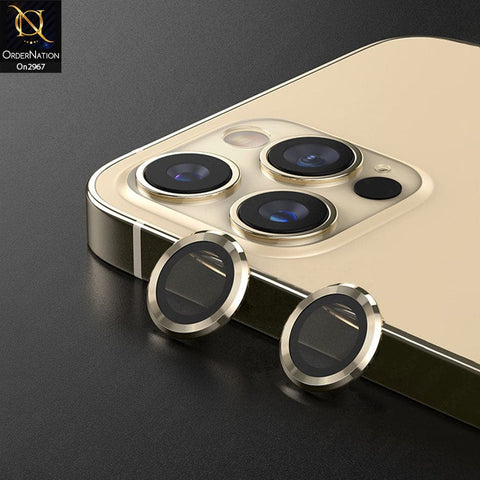 iPhone 12 Mini Protector - Metal Ring Camera Glass Protector