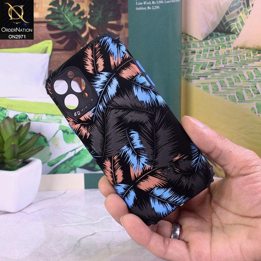 iPhone 11 Pro Cover - Blue - New Forest Series Aura Leaves Soft Case