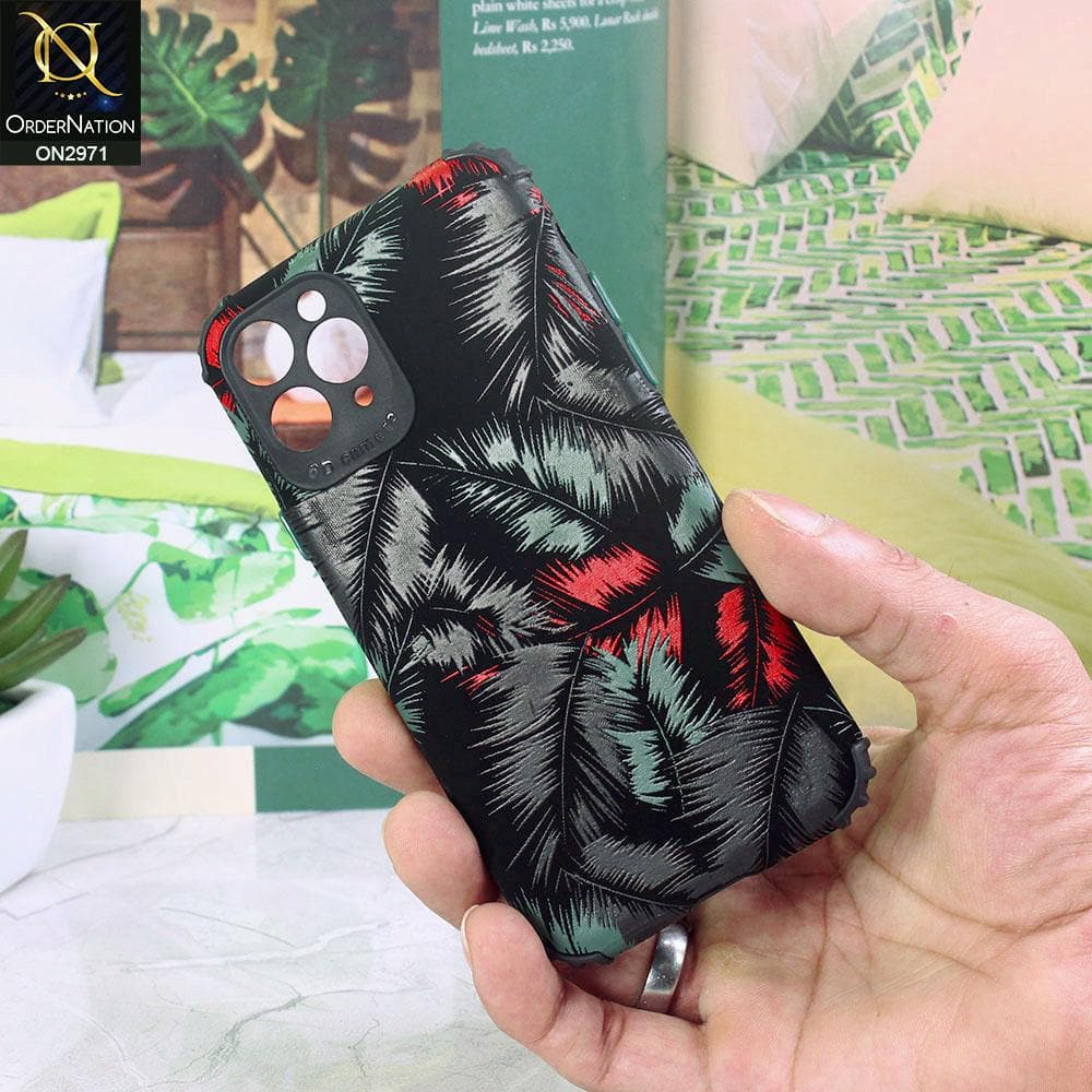 iPhone 11 Pro Cover - Green - New Forest Series Aura Leaves Soft Case