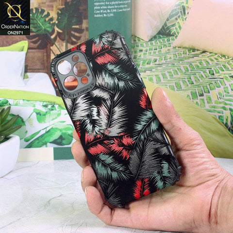 iPhone 12 Pro Cover - Green - New Forest Series Aura Leaves Soft Case