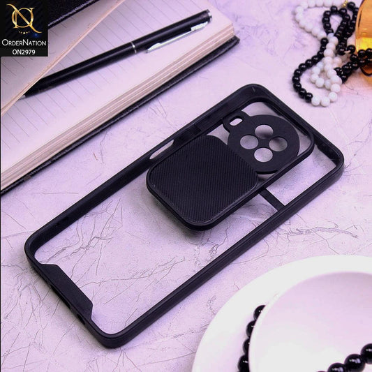 Xiaomi Mi 10T Lite Cover - Black - Transparent Matte Shockproof Camera Slide Protection Case