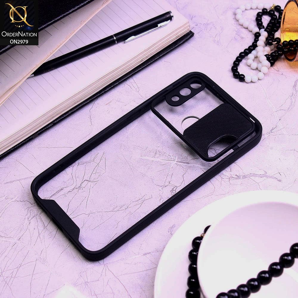 Huawei Y7 Prime 2019 / Y7 2019 / Y7 Pro 2019 Cover - Black - Transparent Matte Shockproof Camera Slide Protection Case