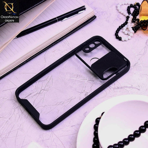 Huawei Y7 Prime 2019 / Y7 2019 / Y7 Pro 2019 Cover - Black - Transparent Matte Shockproof Camera Slide Protection Case