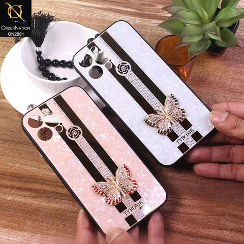 iPhone XS / X Cover - Pink - Girlish Beautiful Butterfly Tybomb Style Back Shell Soft Case