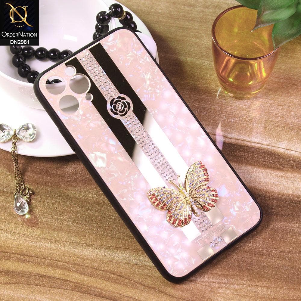 iPhone 11 Pro Max Cover - Pink - Girlish Beautiful Butterfly Tybomb Style Back Shell Soft Case