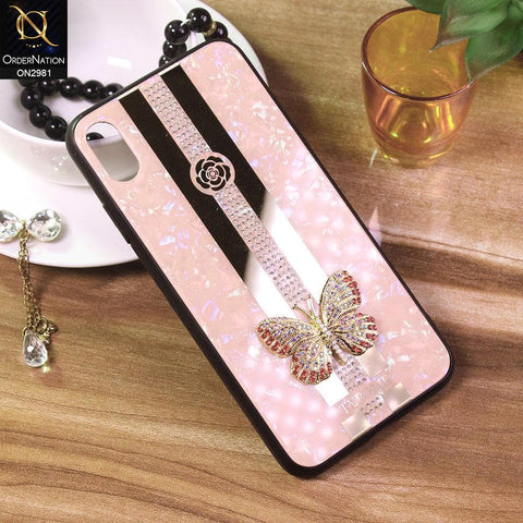 iPhone XS / X Cover - Pink - Girlish Beautiful Butterfly Tybomb Style Back Shell Soft Case