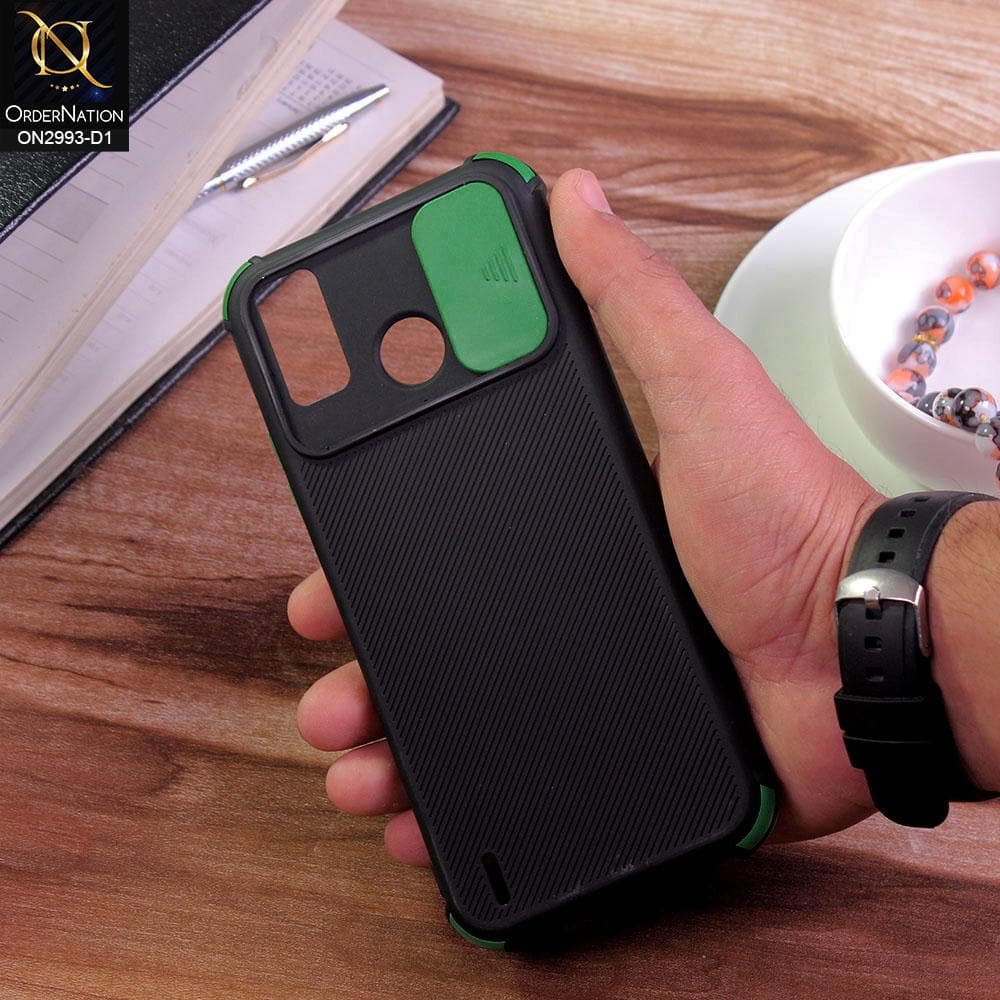 Tecno Spark 6 Go Cover - Design 1 - Neon Color Slider Camera Protection Case