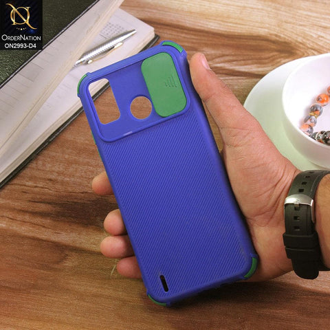 Tecno Spark 6 Go Cover - Design 4 - Neon Color Slider Camera Protection Case