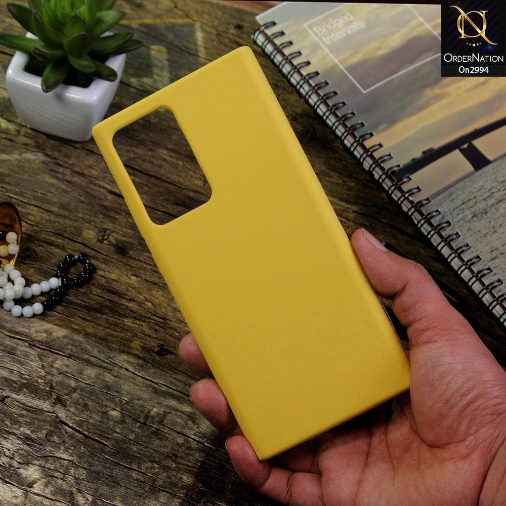 Samsung Galaxy Note 20 Ultra Cover - Yellow - New Stylish Soft Candy Colors Case