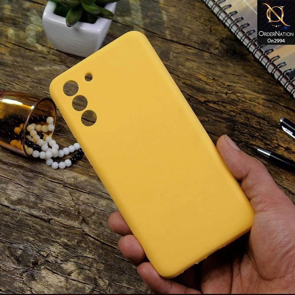 Samsung Galaxy S21 5G Cover - Yellow - New Stylish Soft Candy Colors Case
