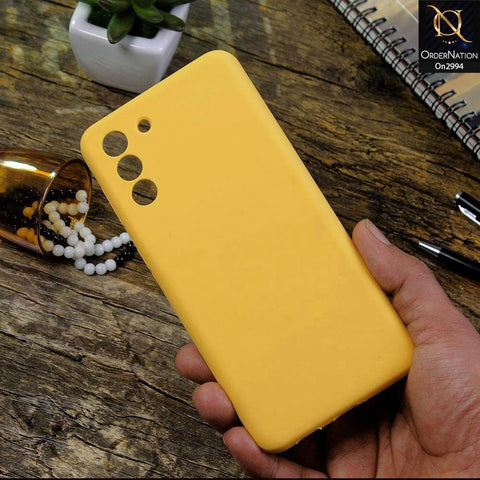 Samsung Galaxy S21 5G Cover - Yellow - New Stylish Soft Candy Colors Case