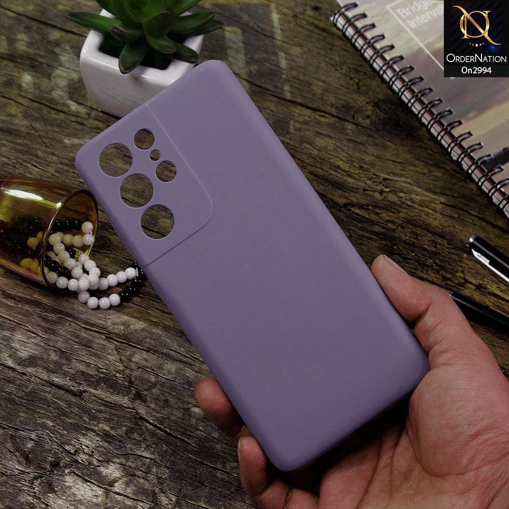 Samsung Galaxy S21 Ultra 5G Cover - Gray - New Stylish Soft Candy Colors Case
