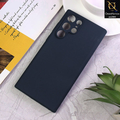 Samsung Galaxy S22 Ultra 5G Cover - Dark Blue - New Stylish Soft Candy Colors Case