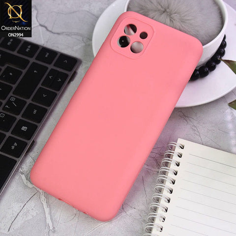 Samsung Galaxy A03 Cover - Pink - New Stylish Soft Candy Colors Case With (Extra Camera Hole)