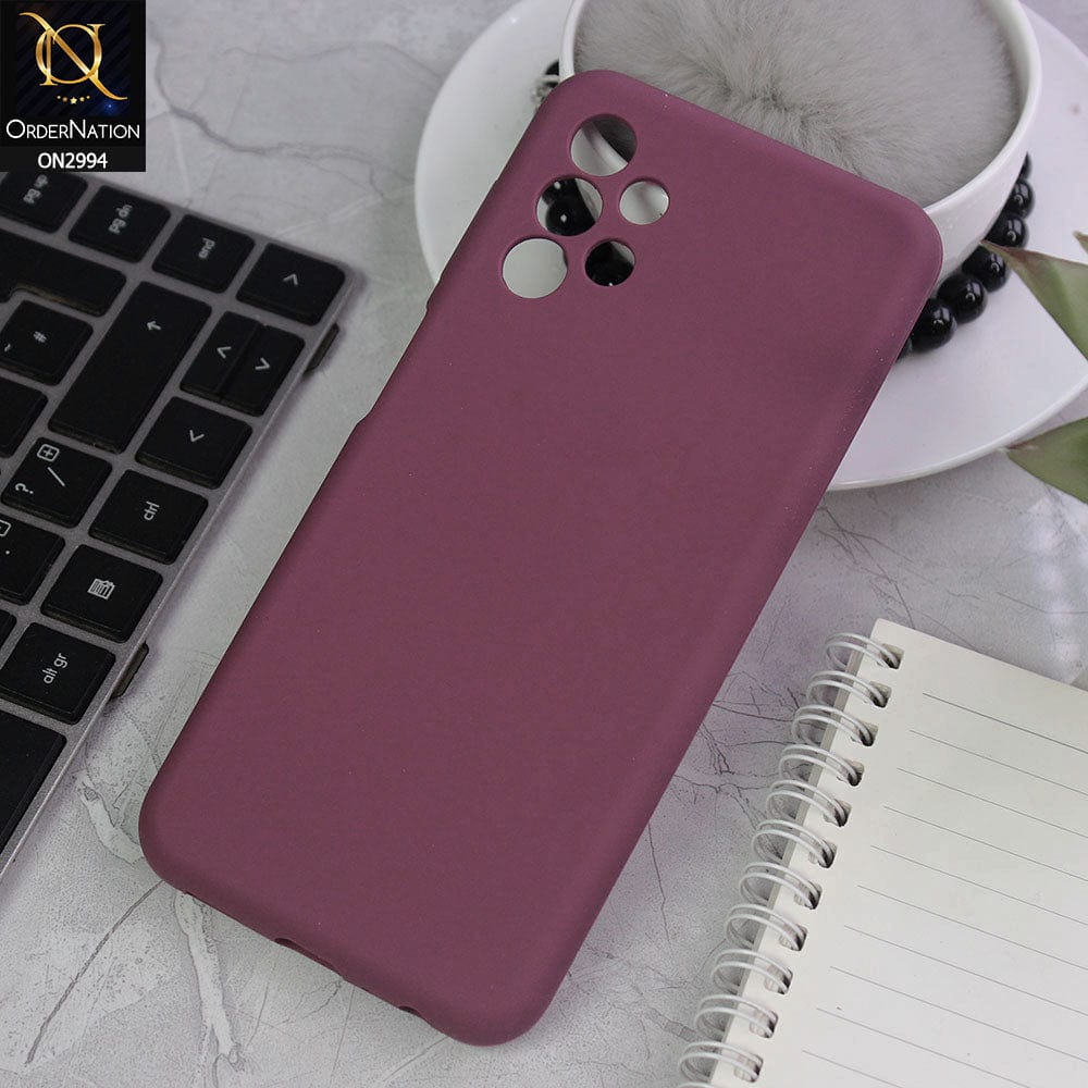 Samsung Galaxy A13 Cover - Plum - New Stylish Soft Candy Colors Case