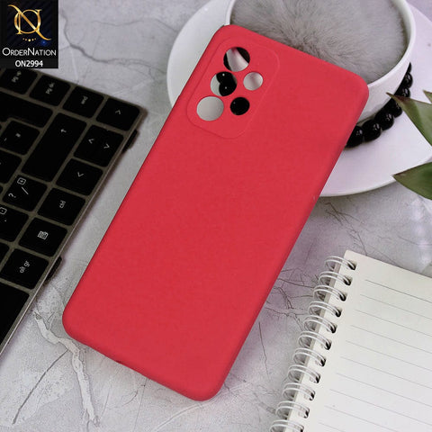 Samsung Galaxy A73 5G Cover - Red - New Stylish Soft Candy Colors Case