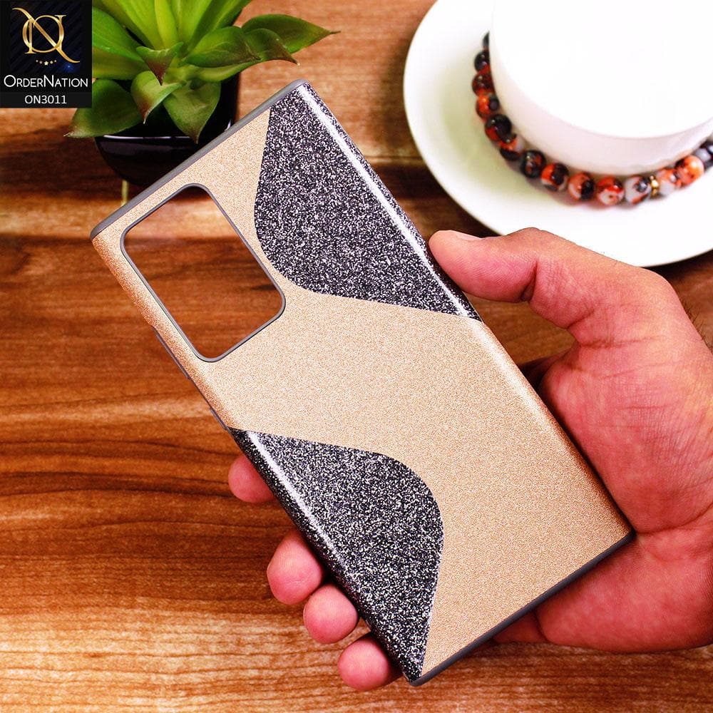Samsung Galaxy Note 20 Ultra Cover - Gray - New Glossy Glitter Wavy Style Soft TPU Case