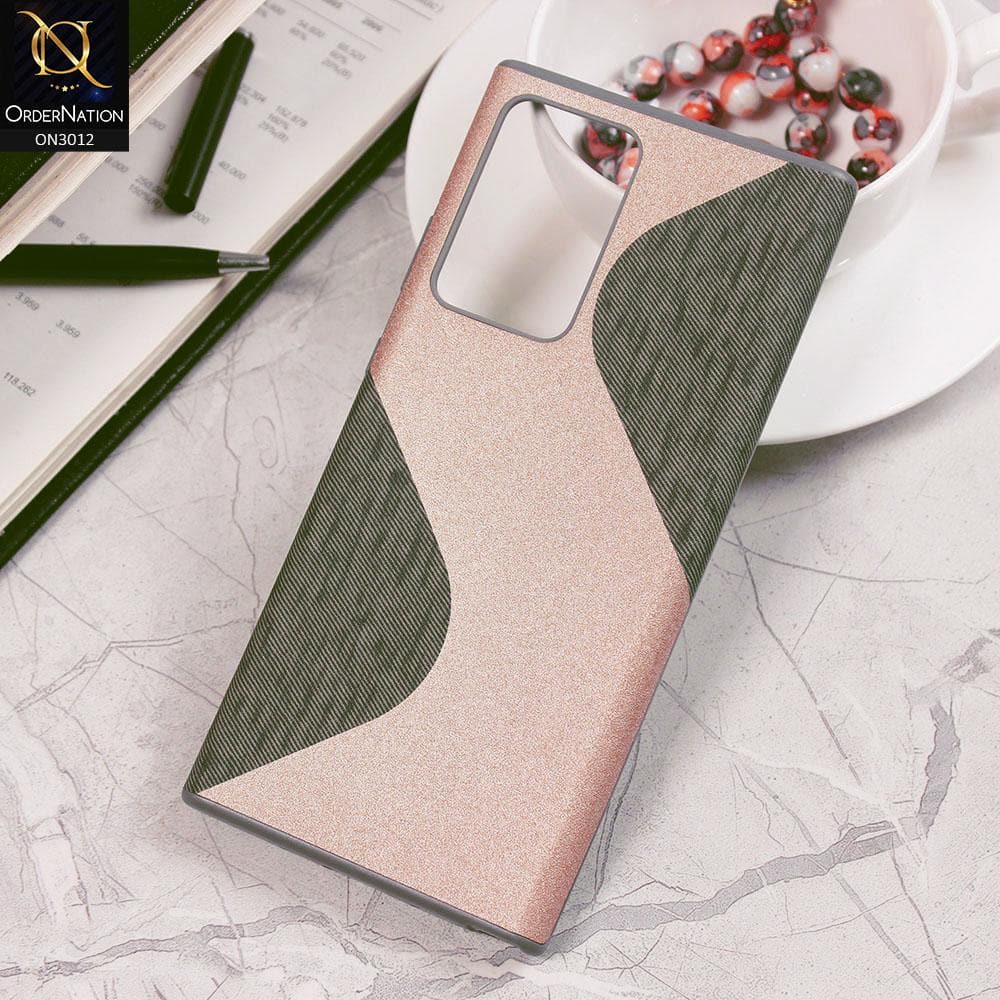 Samsung Galaxy Note 20 Ultra Cover - Gray - New Fabric Texture Wavy Style Soft TPU Case