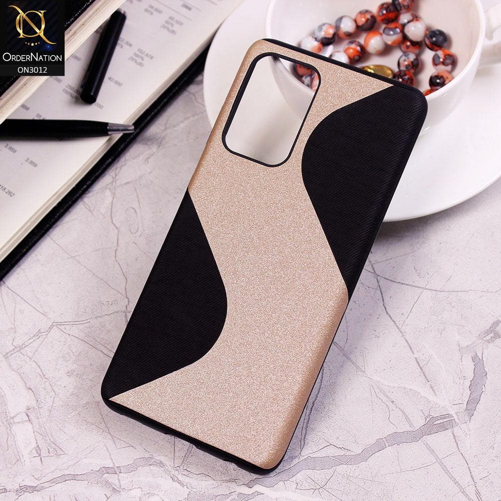 Samsung Galaxy A52 Cover - Black - New Fabric Texture Wavy Style Soft TPU Case