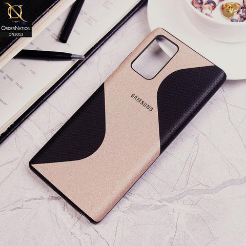 Samsung Galaxy Note 20 Cover - Black - New Smart Grid Doted Wavy Style Soft TPU Case