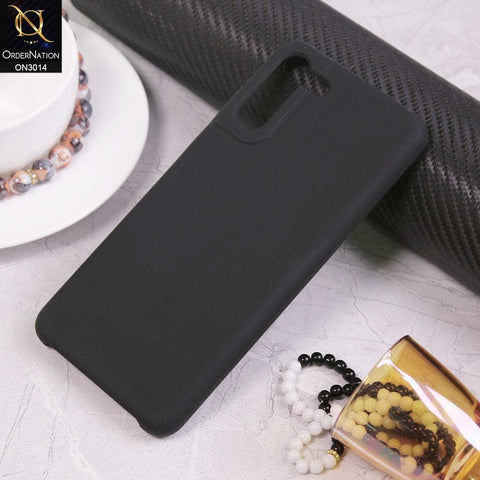 Samsung Galaxy S21 Plus 5G - Black - New Glossy Shine Soft Borders Camera Protection Back Case