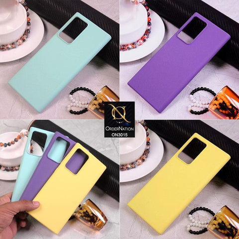 Samsung Galaxy Note 20 Ultra Cover - Yellow - Candy Colour Silkie Soft Silicon Case