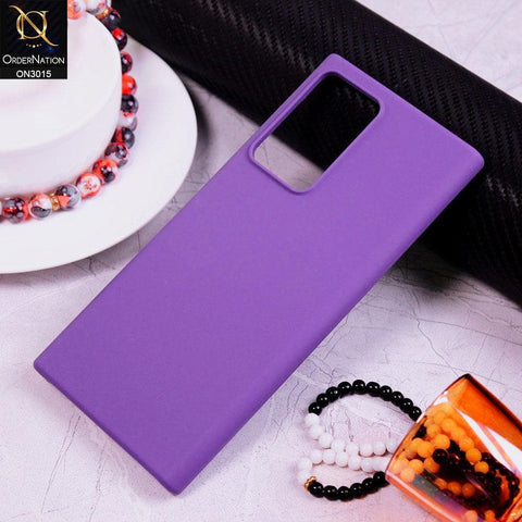 Samsung Galaxy Note 20 Ultra Cover - Purple - Candy Colour Silkie Soft Silicon Case